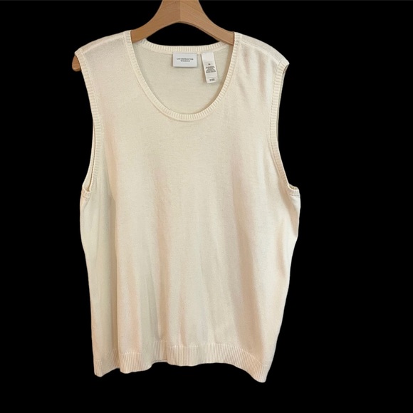 VTG Liz Claiborne 2 Pc Twin Cardigan Sweater Set, Rhinestone Buttons, Sz 3X - Picture 5 of 9